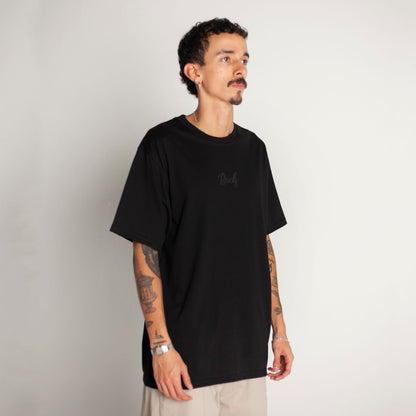 Camiseta Regular Fit Negra Buds