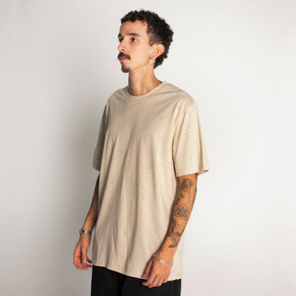Camiseta Regular Fit Beige Buds