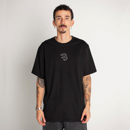 Camiseta Regular Fit Negra Buds