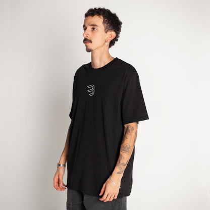 Camiseta Regular Fit Negra Buds