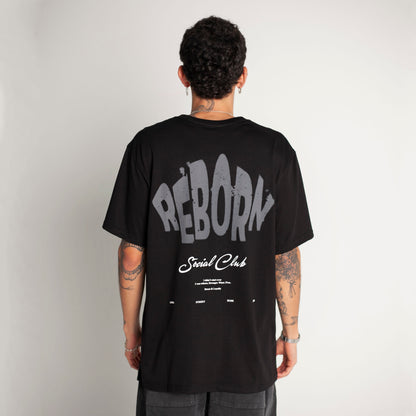 Camiseta Regular Fit Negra Buds