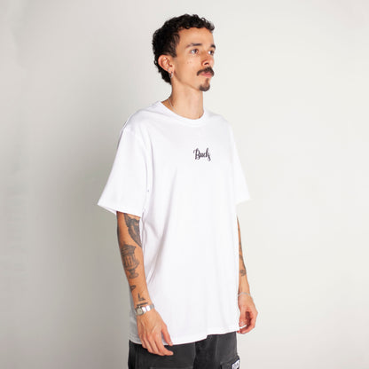 Camiseta Regular Fit Blanca Buds