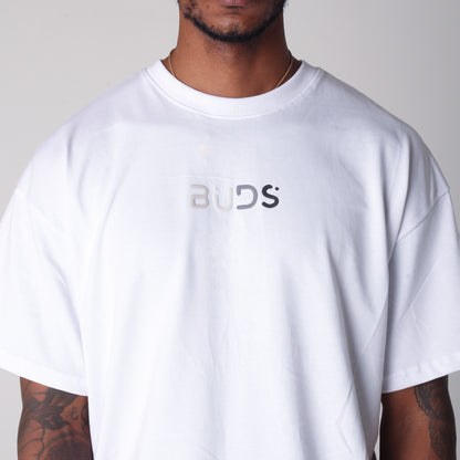 Camiseta Semi Oversize Hombre Blanca Alto Gramaje 250G