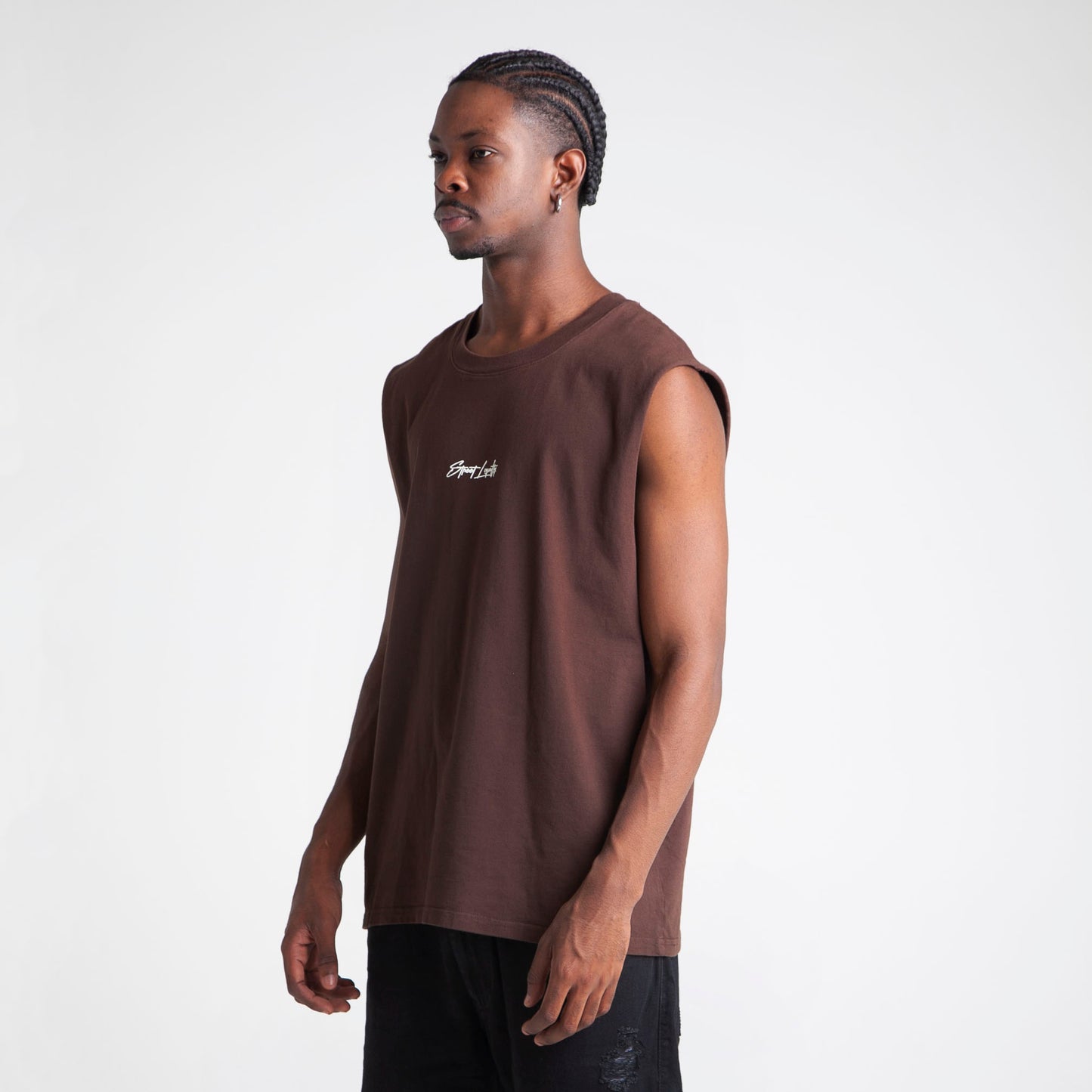 Camisilla Oversize Hombre Chocolate Buds