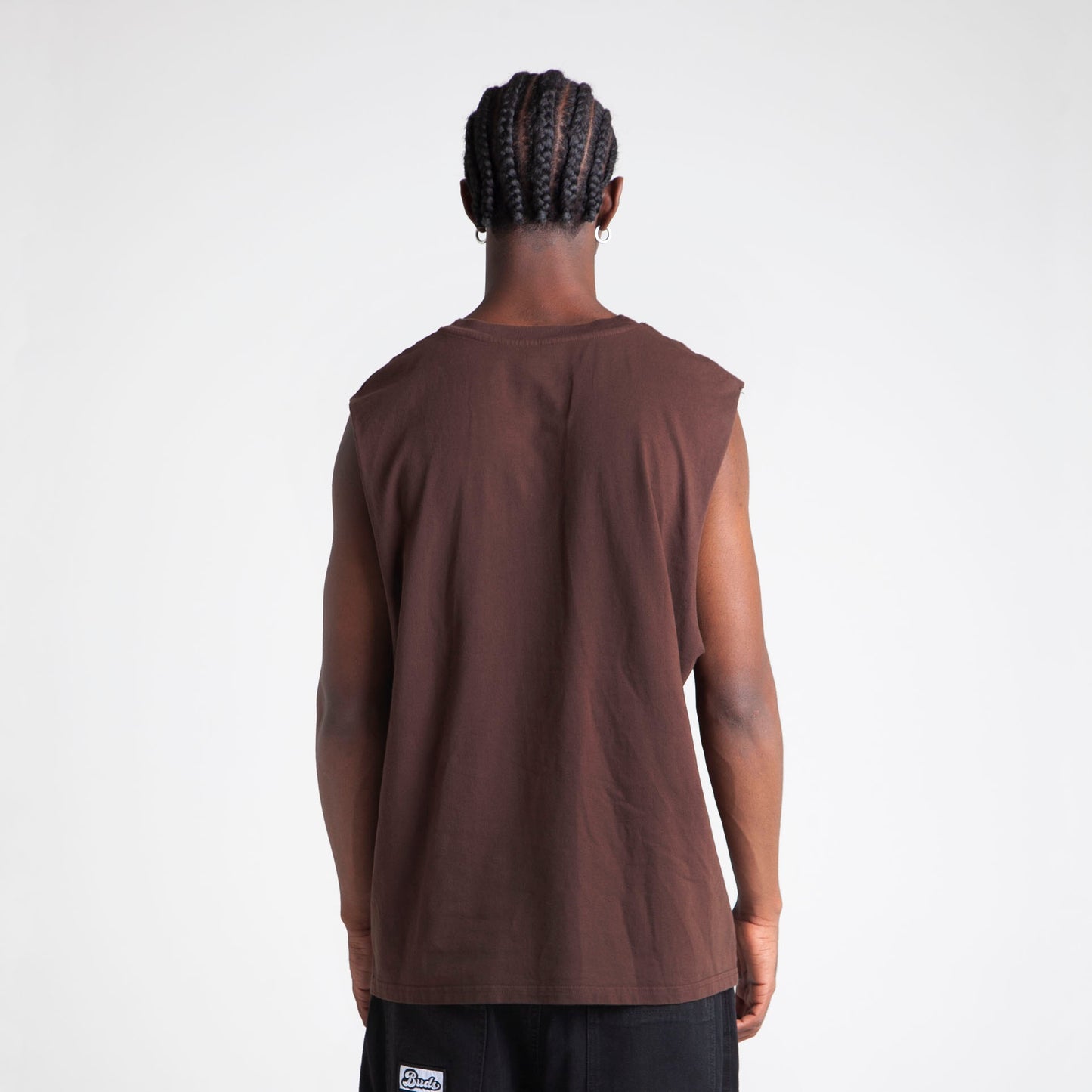 Camisilla Oversize Hombre Chocolate Buds