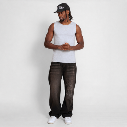 Tank Top Slim Rib Hombre Gris Buds