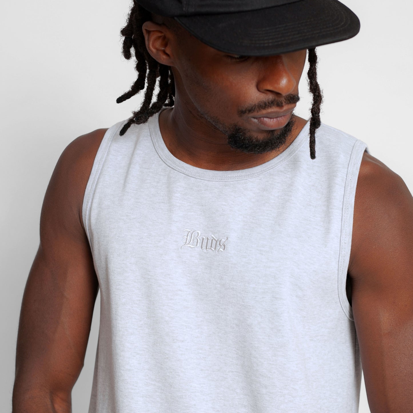 Tank Top Slim Rib Hombre Gris Buds