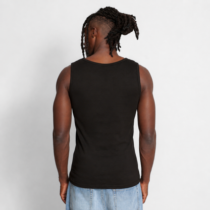 Tank Top Slim Rib Hombre Negra Buds