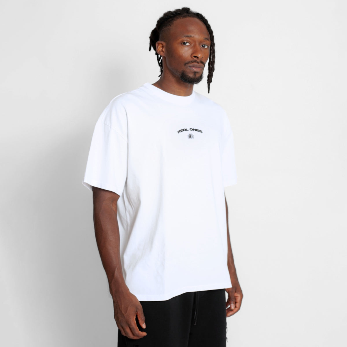 Camiseta Oversize Hombre Blanca Alto Gramaje 250G