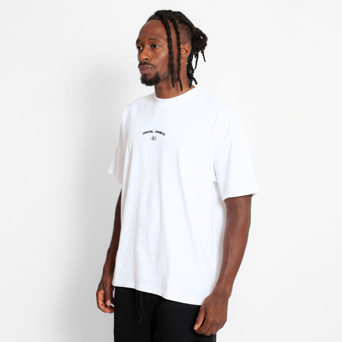 Camiseta Oversize Hombre Blanca Alto Gramaje 250G