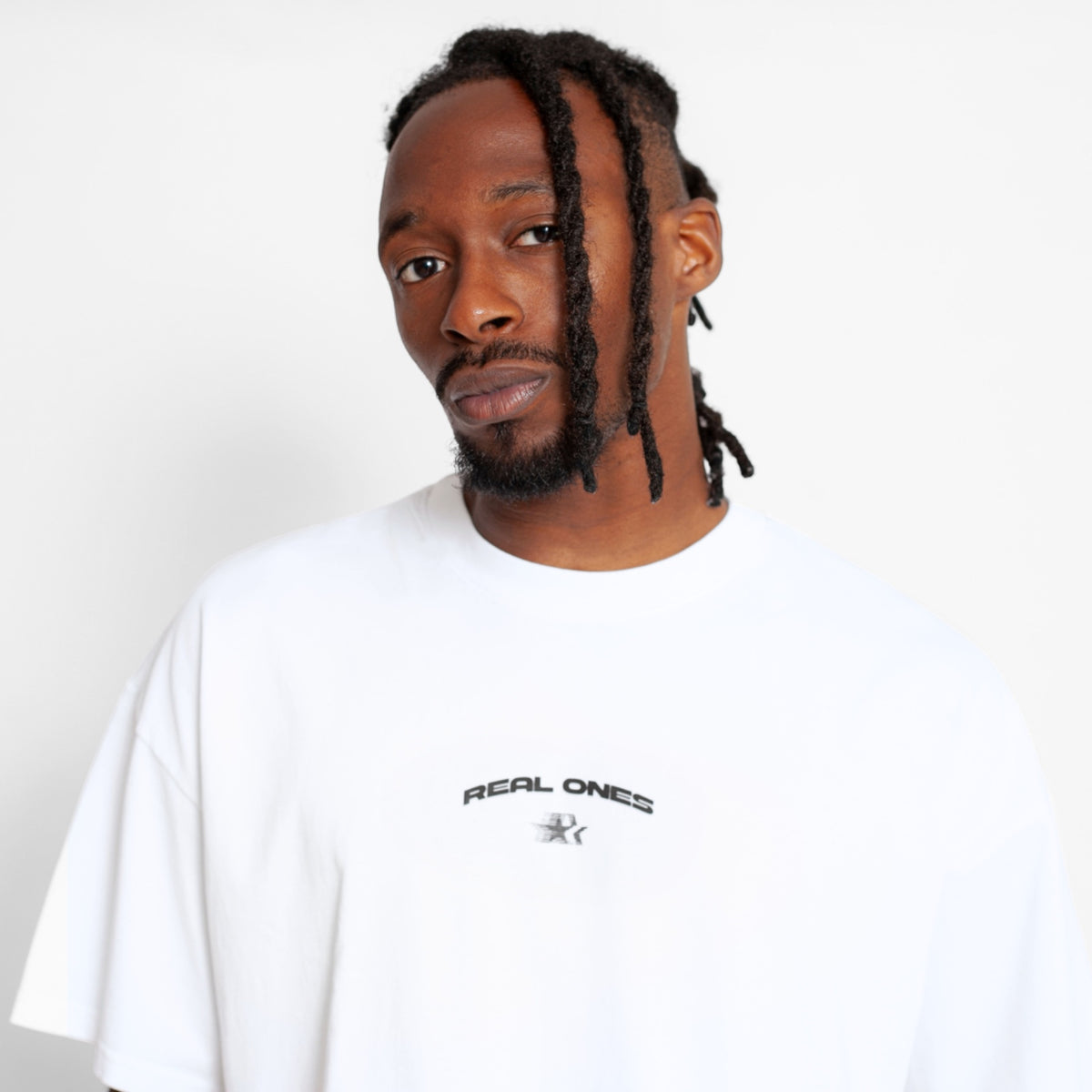 Camiseta Oversize Hombre Blanca Alto Gramaje 250G