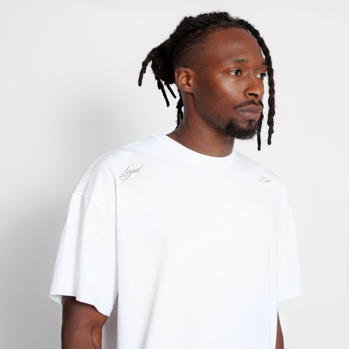 Camiseta Oversize Hombre Blanca Alto Gramaje 250G