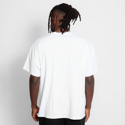 Camiseta Oversize Hombre Blanca Alto Gramaje 250G