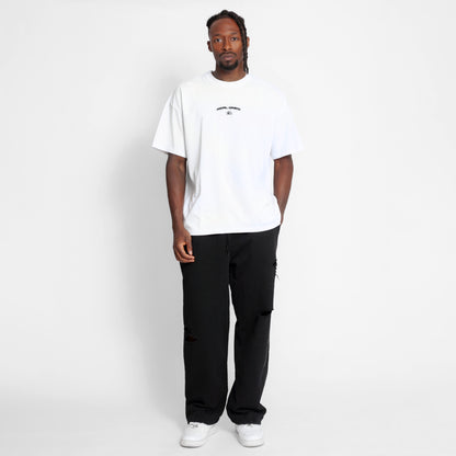 Camiseta Oversize Hombre Blanca Alto Gramaje 250G