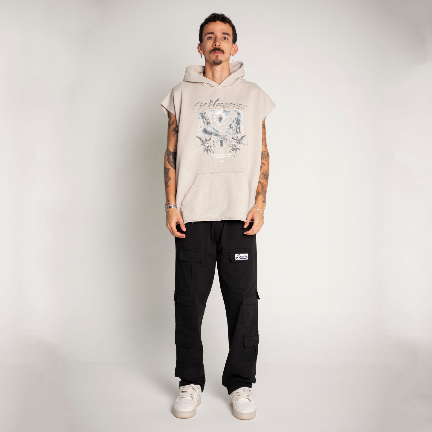 Chaleco Oversize Unisex Beige Buds