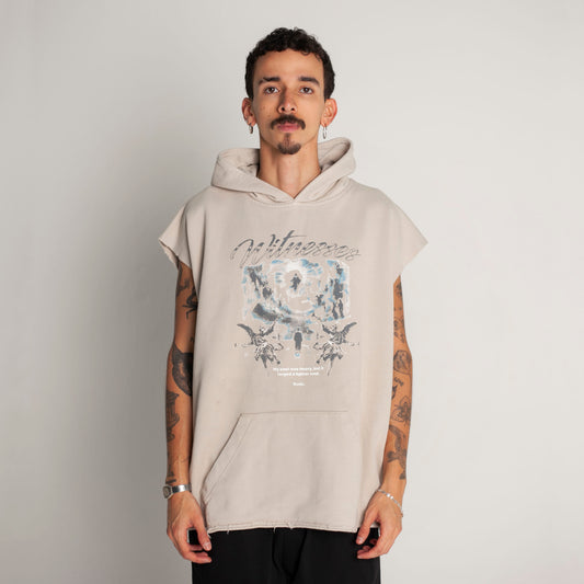 Chaleco Oversize Unisex Beige Buds