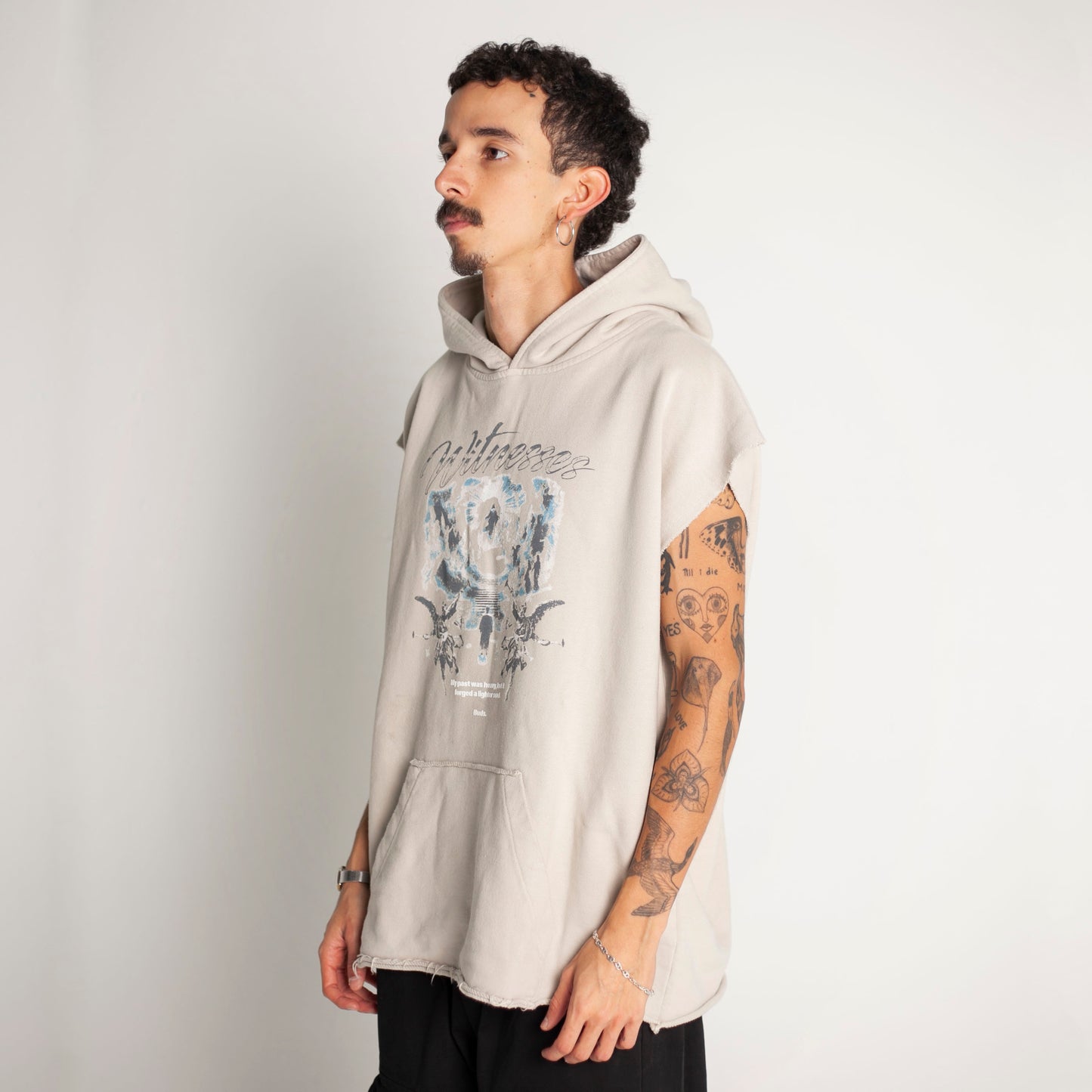 Chaleco Oversize Unisex Beige Buds