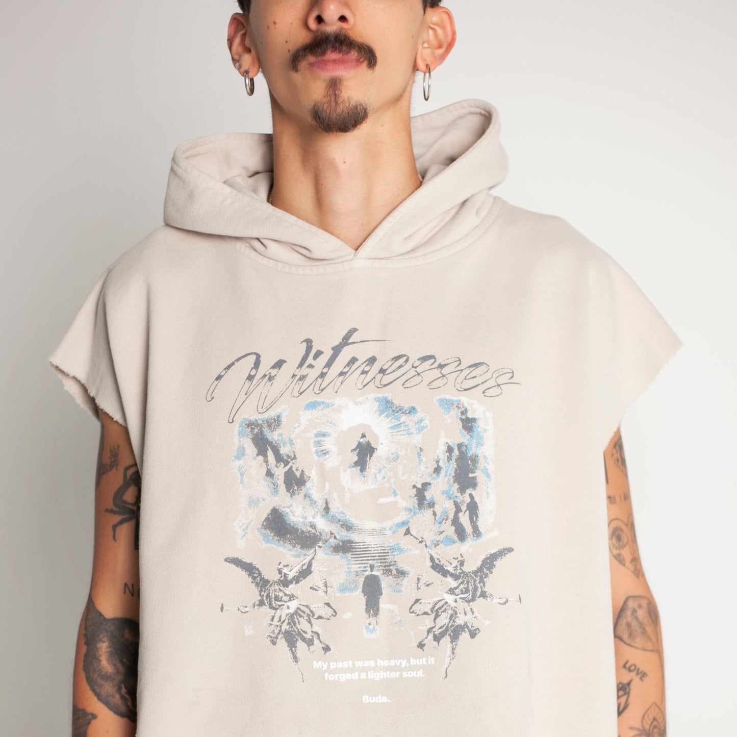 Chaleco Oversize Unisex Beige Buds