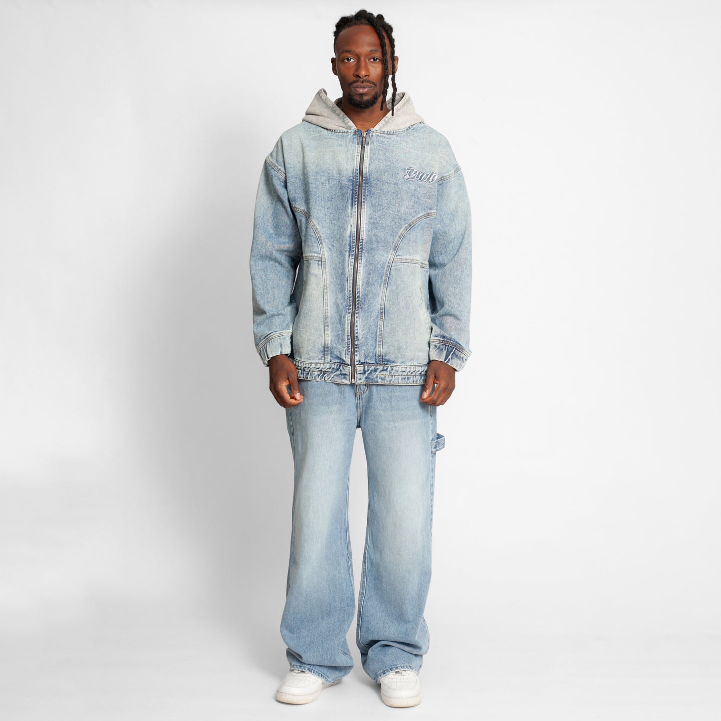 Chaqueta Denim Boy Fit Hombre Azul Buds