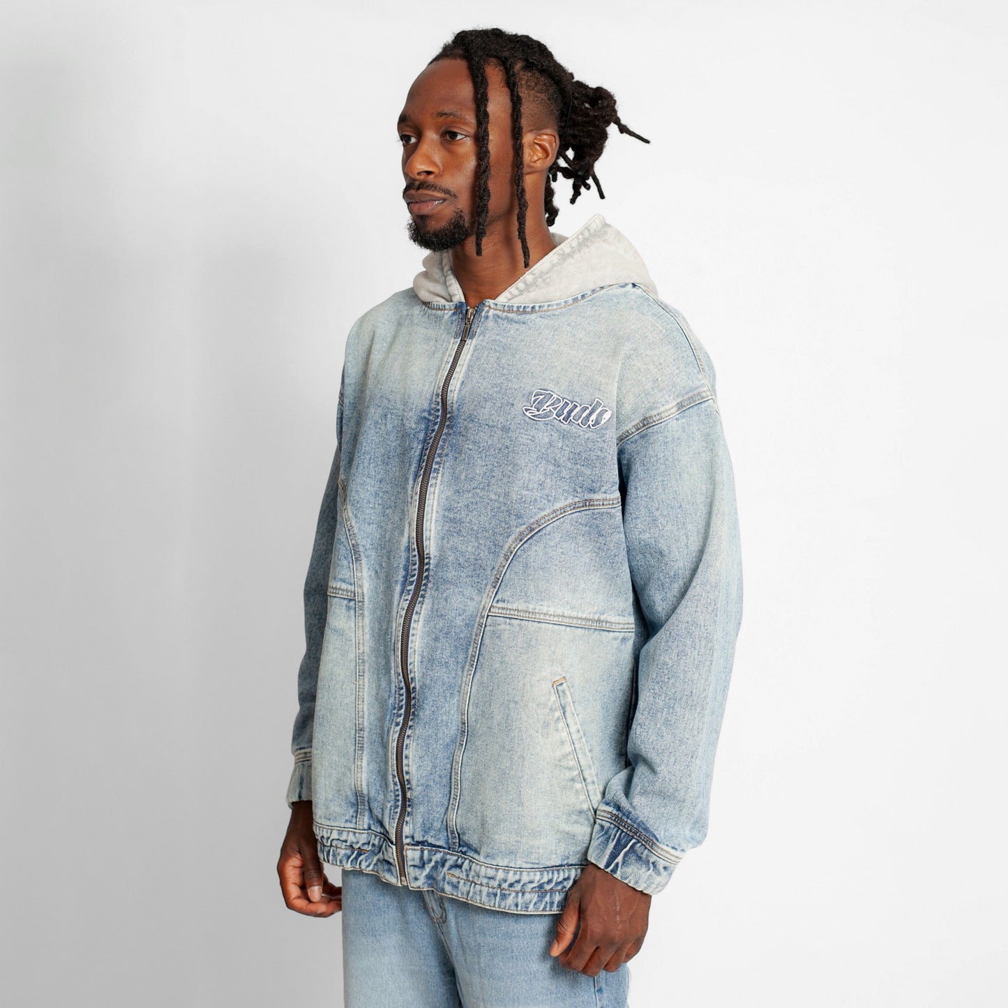 Chaqueta Denim Boy Fit Hombre Azul Buds