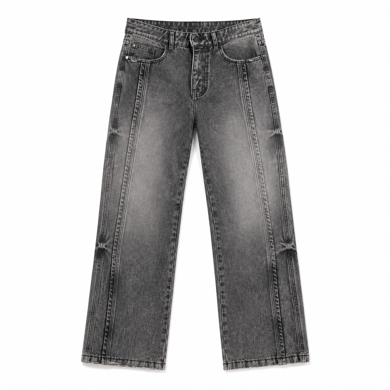 Jean Denim Flare Hombre Negro Buds