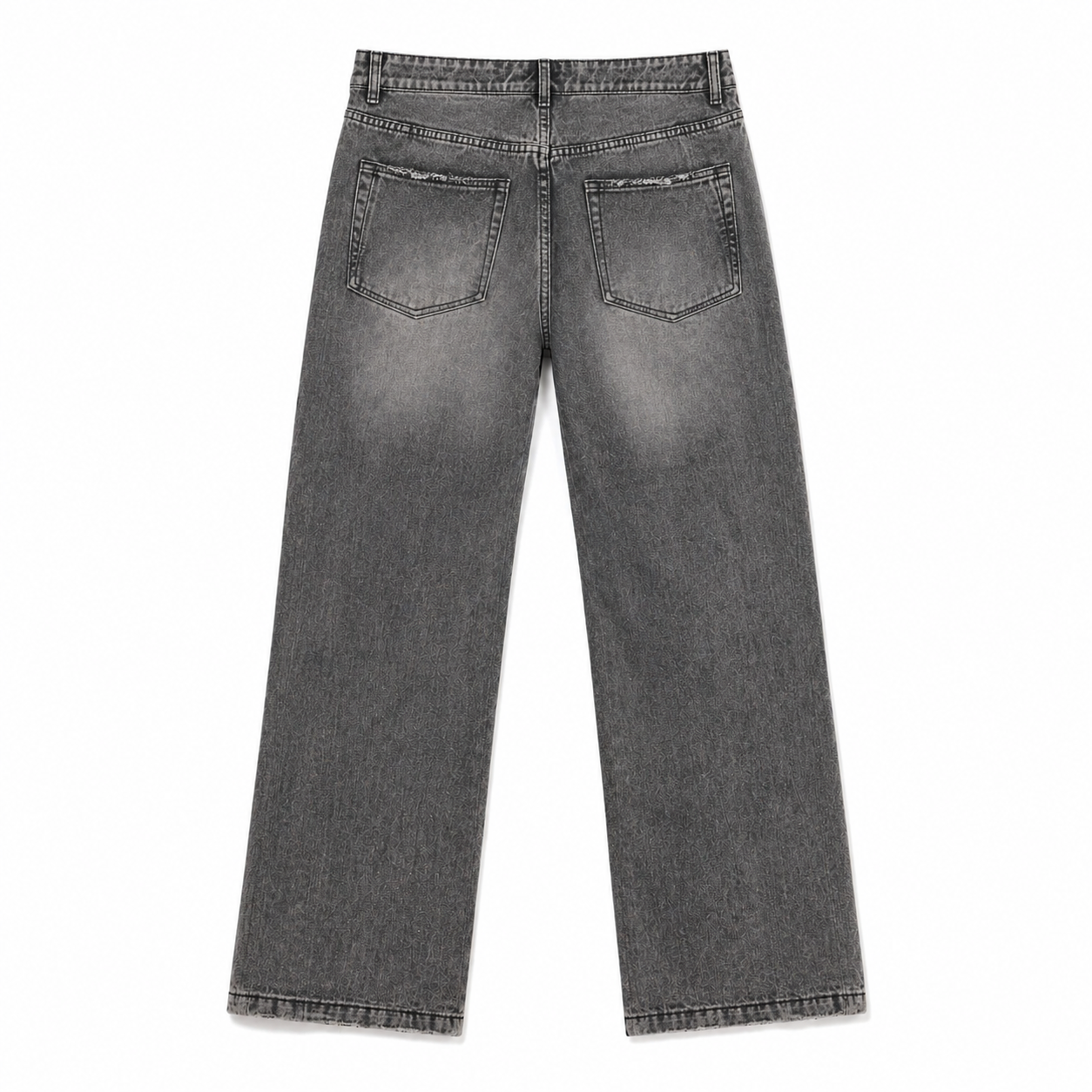 Jean Denim Flare Hombre Negro Buds