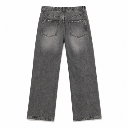 Jean Denim Flare Hombre Negro Buds