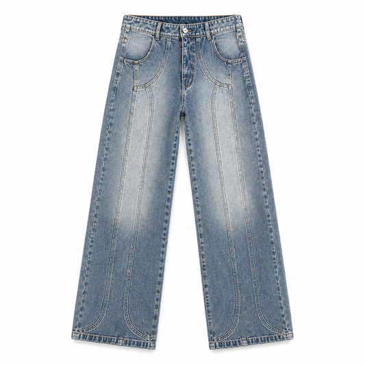 Jean Denim Baggy Hombre Azul Buds