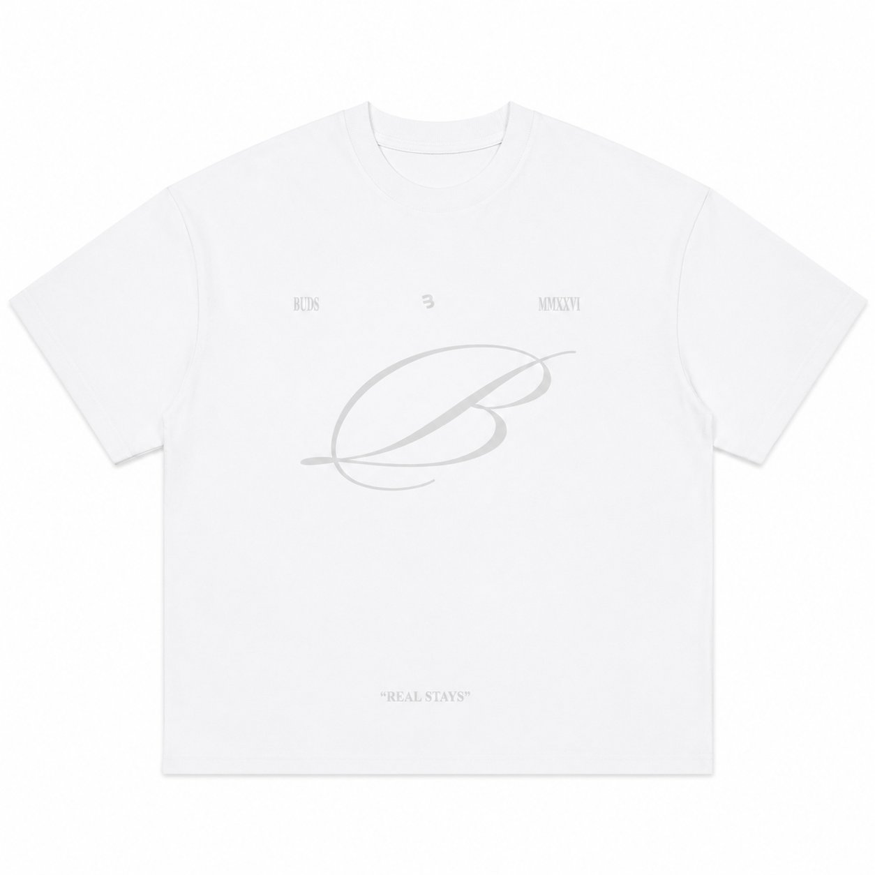 Camiseta Oversize Hombre Blanca Alto Gramaje 250G