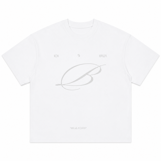 Camiseta Oversize Hombre Blanca Alto Gramaje 250G