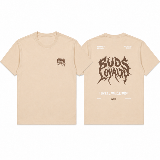 Camiseta Regular Hombre Beige Buds