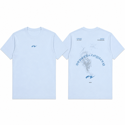 Camiseta Regular Hombre Azul Claro Buds