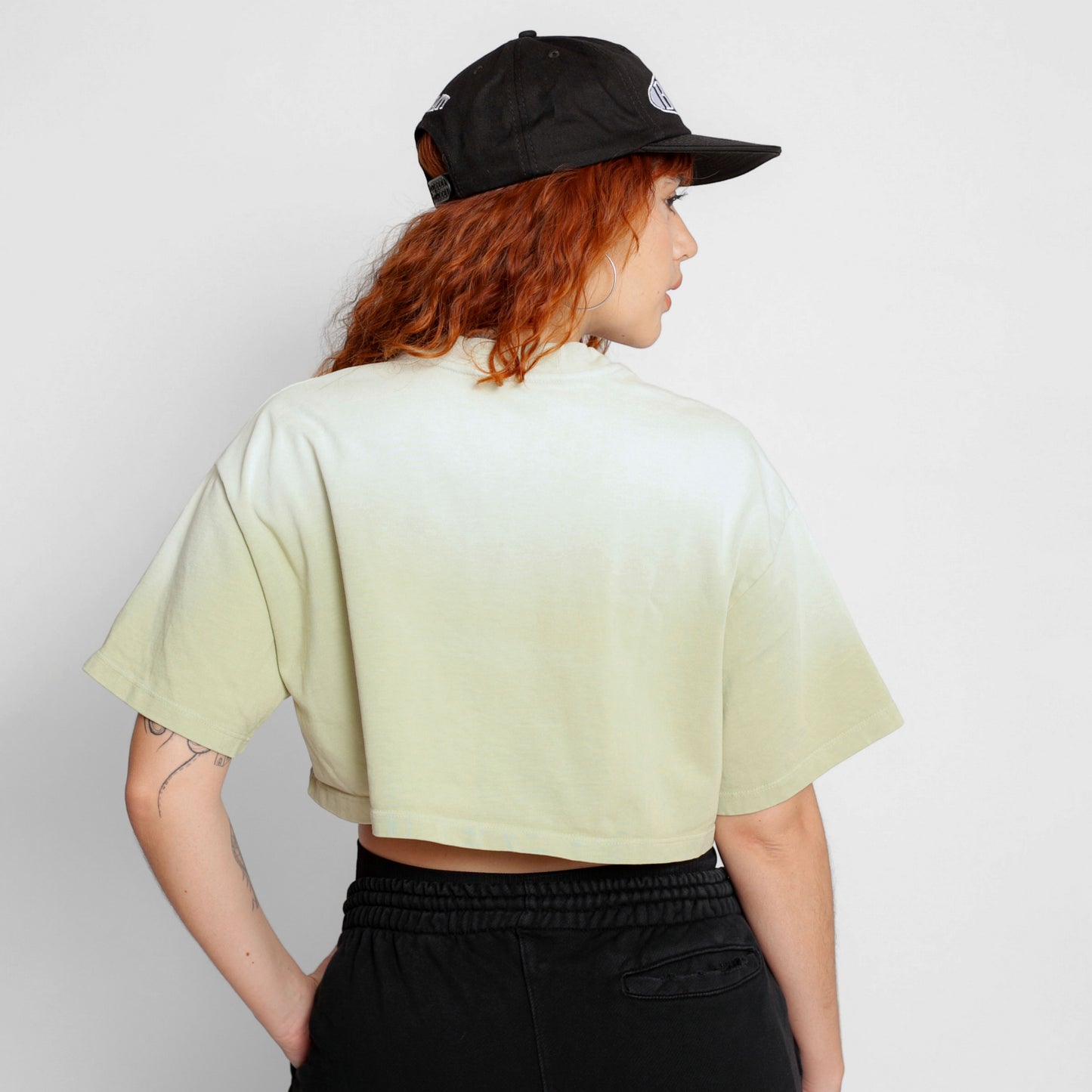 Crop Top Oversize Mujer Verde Degradé Buds