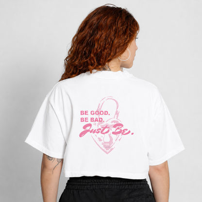 Crop Top Oversize Mujer Blanco Buds