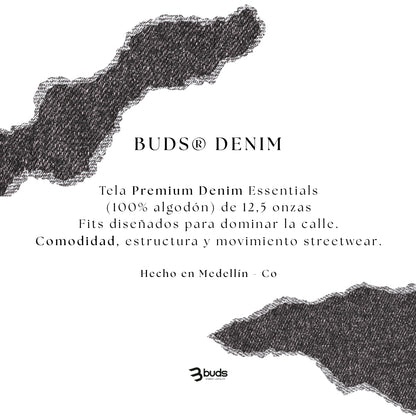 Jean Denim Flare Hombre Dirty Buds