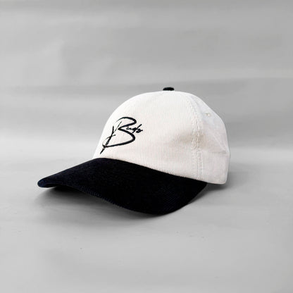 Gorra Corduroy Beige con Teja Negra Buds