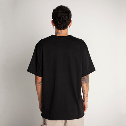 Camiseta Regular Fit Negra Buds
