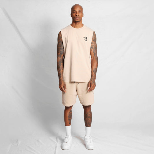 Set Camisilla y Bermuda Beige