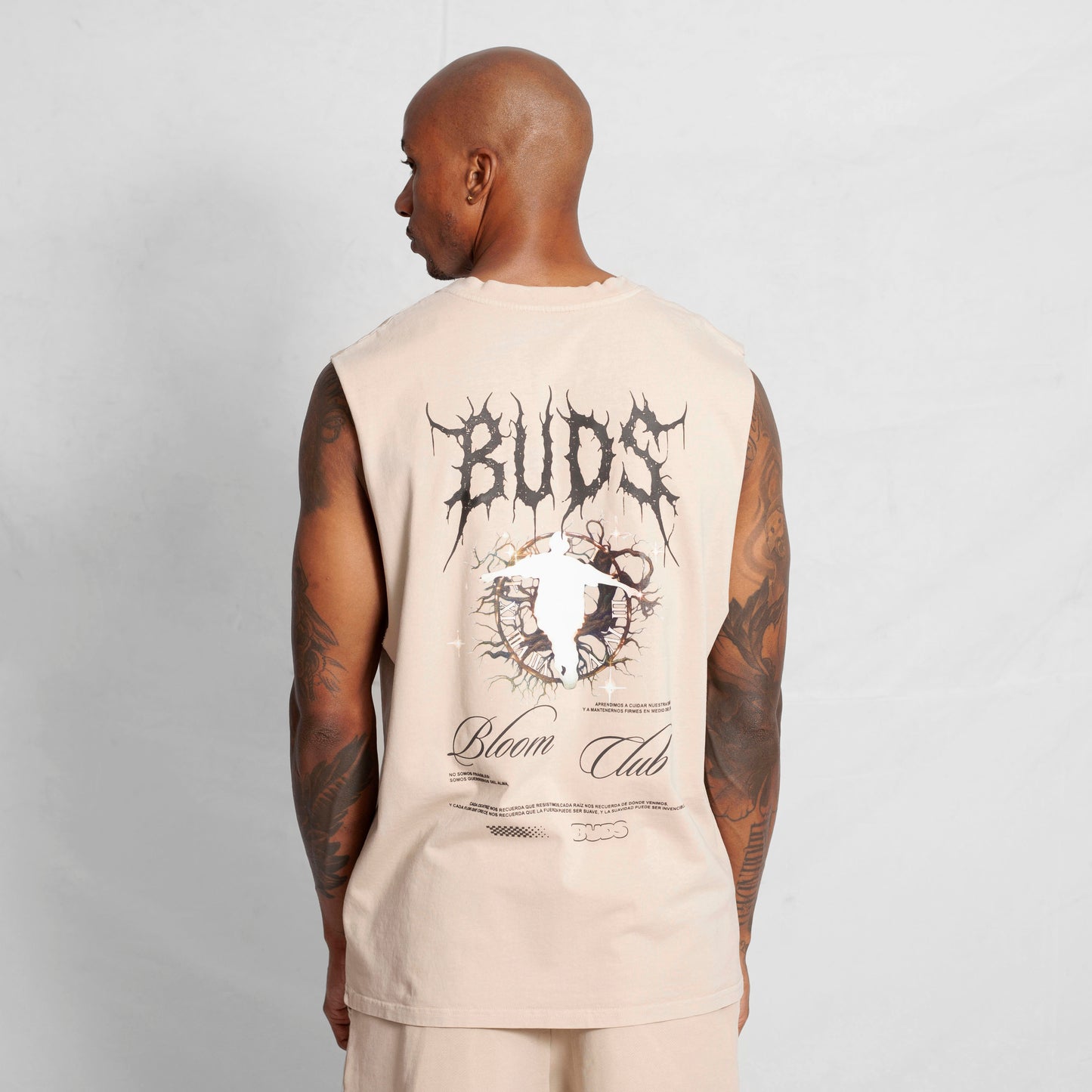Camisilla Oversize Hombre Beige Buds