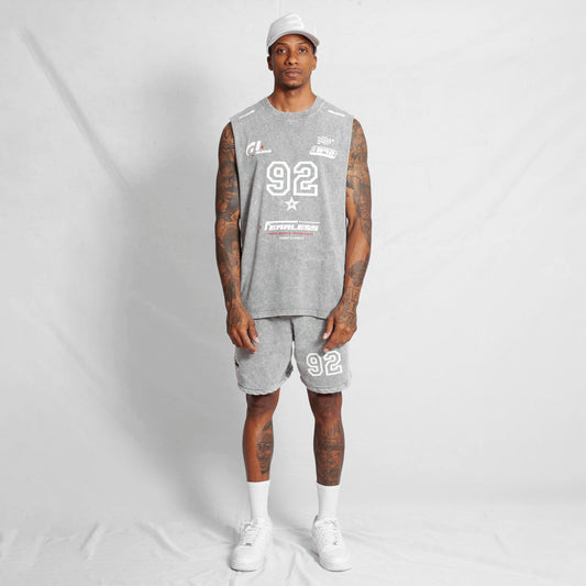 Set Camisilla y Bermuda Acid Wash