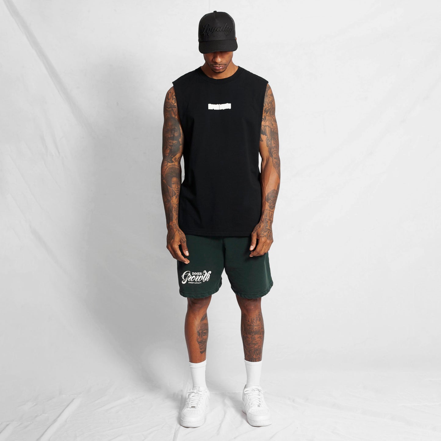 Camisilla Oversize Hombre Negra Buds