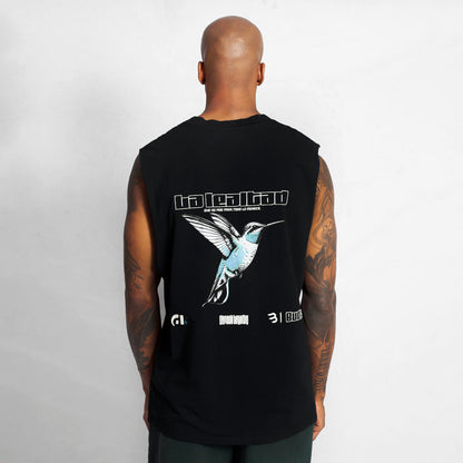 Camisilla Oversize Hombre Negra Buds