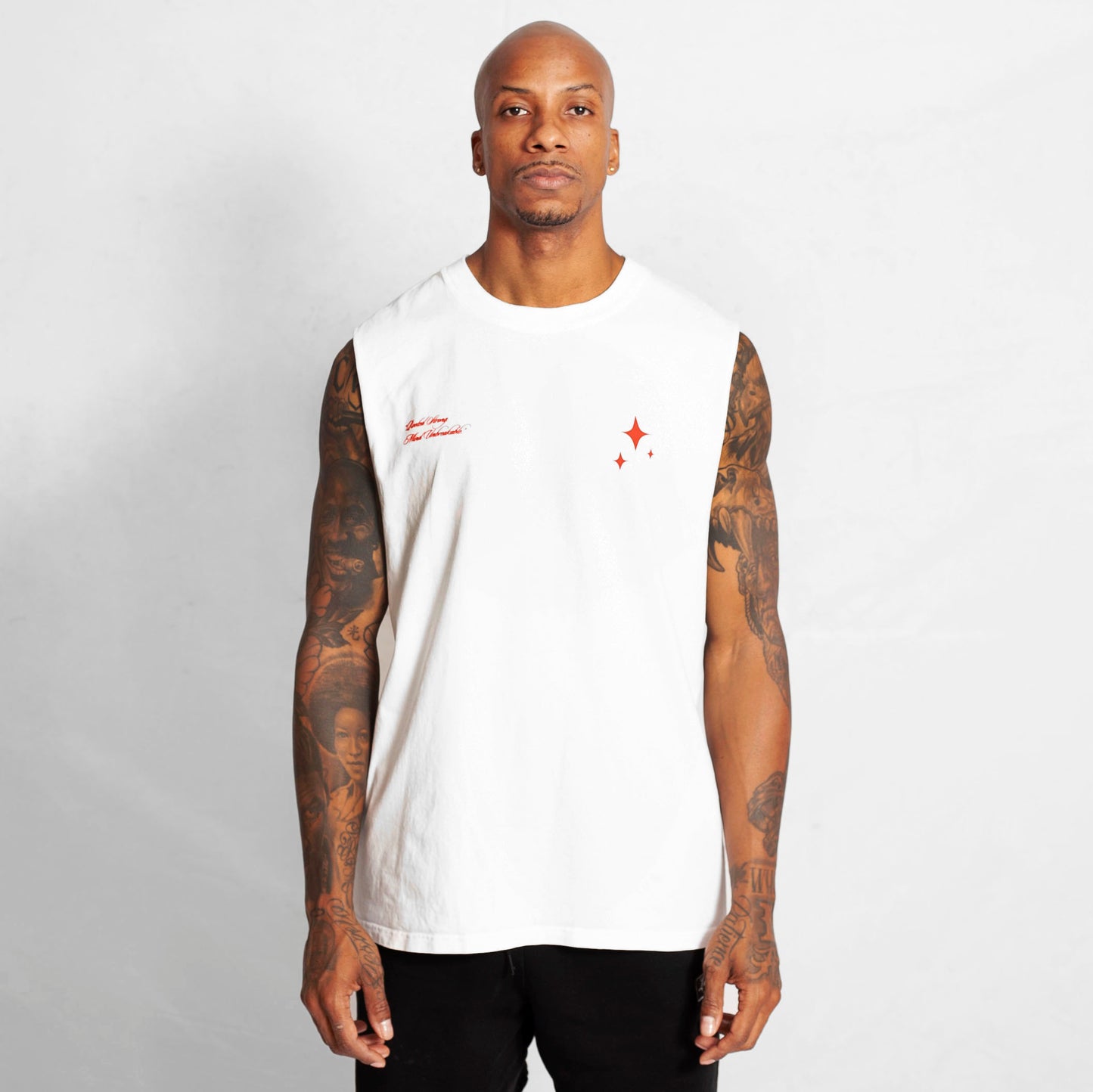 Camisilla Oversize Hombre Blanca Buds