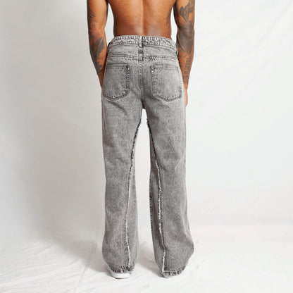 Jean Denim Baggy Hombre Gris Claro Buds