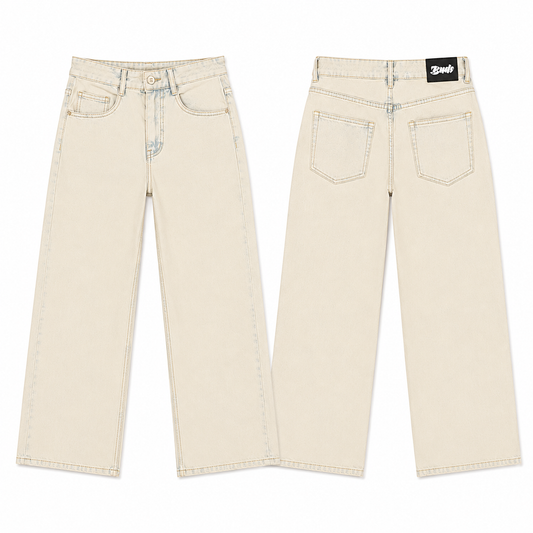 Jean Denim Flare Hombre Dirty Buds