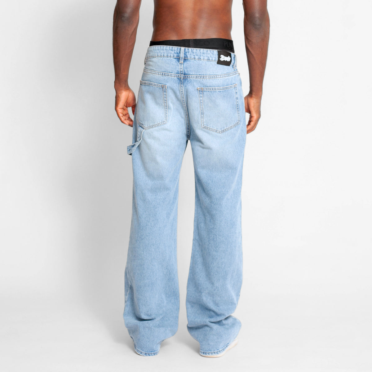 Jean Denim Flare Hombre Azul Buds