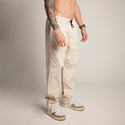 Pantalón Cargo Bota Recta Taupe Buds