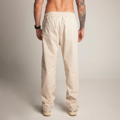 Pantalón Cargo Bota Recta Taupe Buds