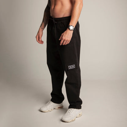 Pantalón Cargo Bota Recta Negro Buds