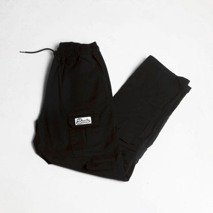 Pantalón Cargo Bota Recta Negro Buds